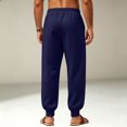 thumbnail image 5 of Mens Sweatpants Loose Fit Joggers Tapered Leg Lounge Pants Drawstring Waist Cotton Sweat Pants with Pockets Navy XXL, 5 of 5
