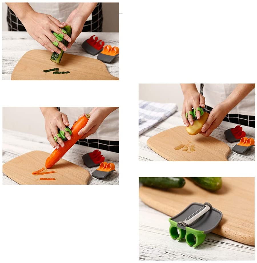 Hand Vegetable Peeler Palm Peeler Rubber Finger Grips - Temu