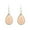 Pink, variant on Fashion New Silver Plated Resin Druzy Teardrop Earrings Drusy Drop Hook Earrings