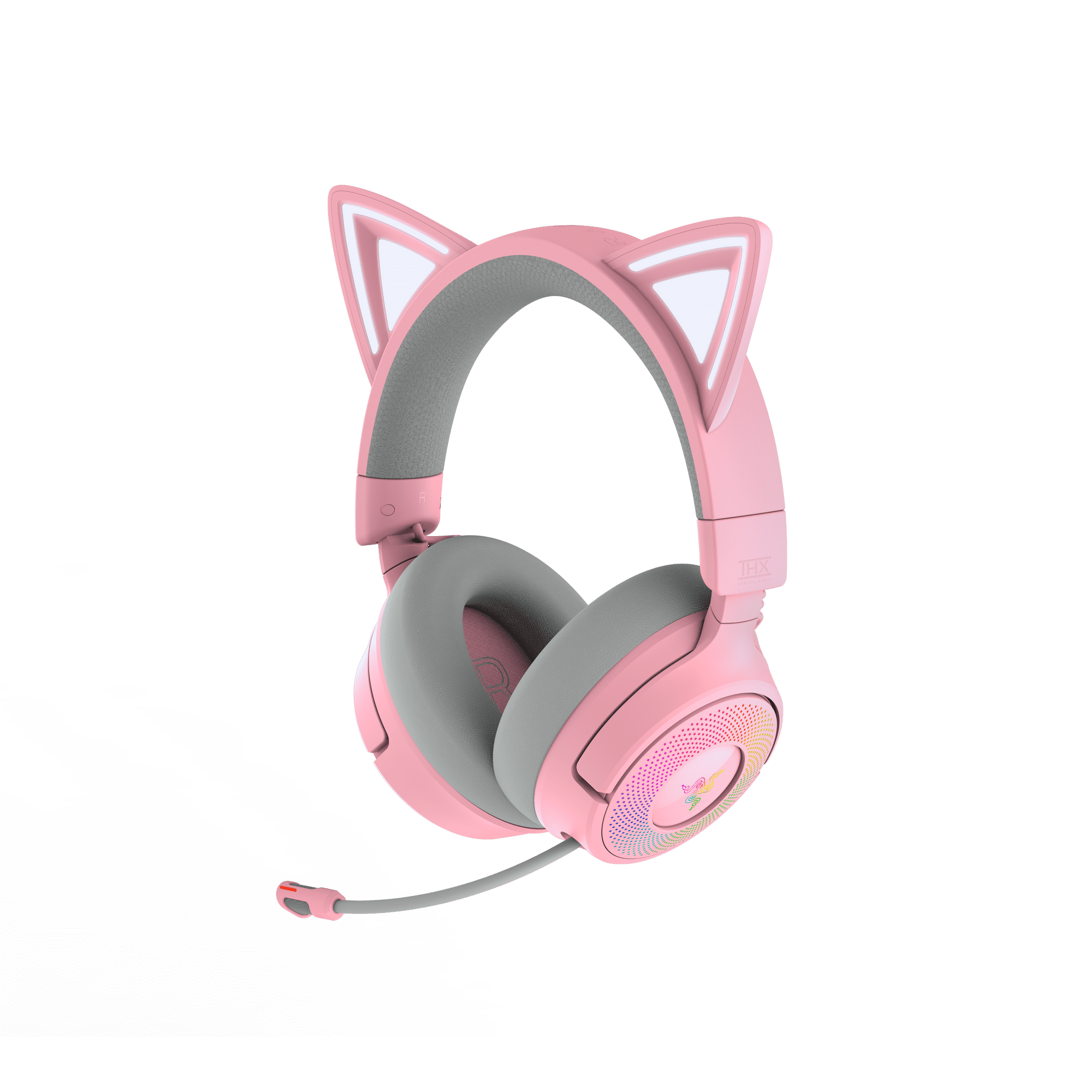 Razer Kraken Kitty V3 Pro Wireless RGB Kitty Headset for Gaming and Streaming, Quartz
