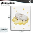 thumbnail image 4 of Stupell Industries Eclectic Sleeping Sheep on Yellow Cloud White Framed Giclee Art, 24 x 30, by LSR Design Studio, 4 of 8