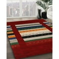 thumbnail image 3 of Ahgly Company Machine Washable Indoor Rectangle Contemporary Tomato Red Area Rugs, 7' x 10', 3 of 7