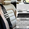 thumbnail image 5 of Uorisanigo Black White American Flag Seatbelt Cushion Soft Comfort 2 PCS Car Seat Belt Pads Cover Harness Pad Flannel Seatbelt Covers Universal Fit Seatbelt Cover Car Truck SUV, 5 of 7