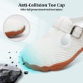 thumbnail image 5 of Barerun Womens Slippers Wide Slip On Flat Mules Breathable Backless Slipper Indoor Outdoor, 5 of 7