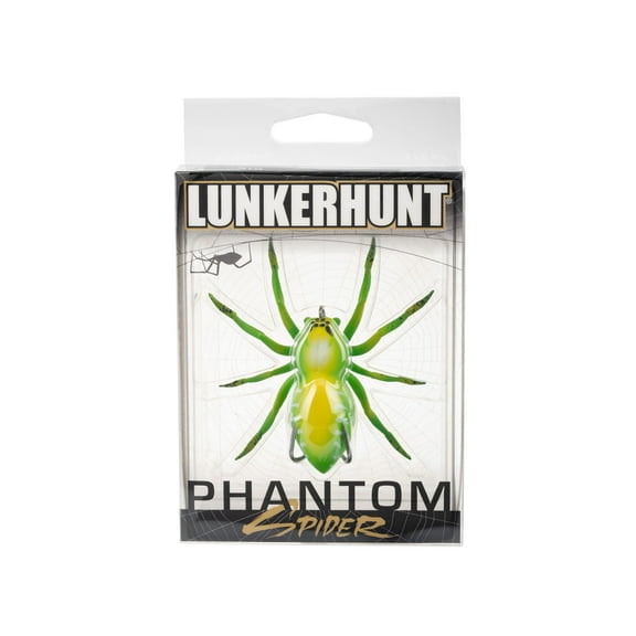 Lunkerhunt Phantom Spider Topwater Bait, Leaf, 2.25 in, 1/2 oz