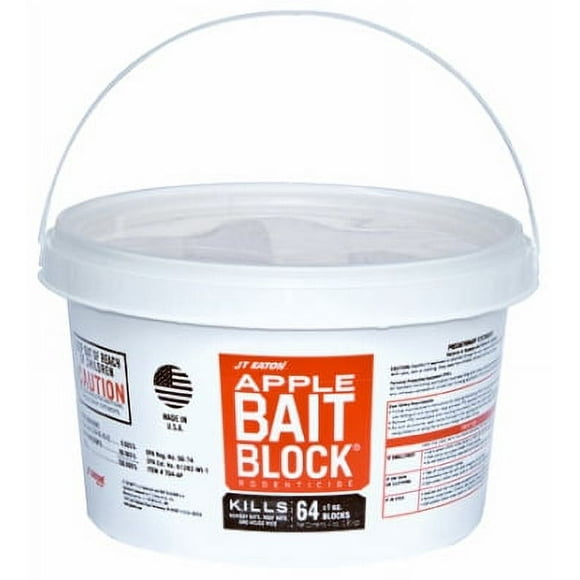 4 LB Apple Flavor Bait Block Kills Rats & Mice Use With Bait Stati, Each