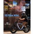 thumbnail image 4 of Blaze 16" Electric Bike for Adults/Teens, Peak 1200W 55 Miles 25Mph Full Suspension Fat Tire Electric Motorcycle,Blue, 4 of 5