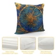 thumbnail image 4 of Square Throw Pillow Covers Golden Blue Mandala Pillow Cases Decorative for Home Bedroom Sofa Pillowcases Standard Size, 4 of 5