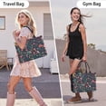 thumbnail image 6 of Large Capacity Tote Bag,Pioneer Flower Floral Print Pattern Handbag Fashion Luxury Tote Bag,15.7"x13"x 5.1" Inches,Laptop Compatible, 6 of 6