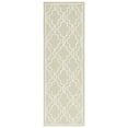 thumbnail image 3 of SAFAVIEH Cambridge Kyle Geometric Wool Runner Rug, Light Green/Ivory, 2'6" x 12', 3 of 8