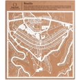 thumbnail image 1 of O3 Design Studio Bras?lia Paper Cut Map by White 12x12 inches Paper Art, 1 of 5