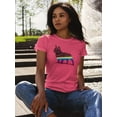 thumbnail image 2 of Life W Bulldog Silhouette  Shaped T-Shirt Women -Image by Shutterstock, Female Large, 2 of 4