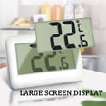 thumbnail image 3 of Meichoon Refrigerator Thermometer,Digital Screen Precision Fridge Freezer Thermometer with Adjustable Stand Magnet,Household High-Precision Waterproof Electronic Thermometer,Frost Alarm,UD05 White, 3 of 7