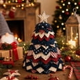 thumbnail image 3 of 2026 New DIY Quilted Star Tree Kit, 3D Fabric Patchwork Craft Set for Beginners, Tabletop Fall & Halloween Decor for Mantel, Office & Shelf, 3 of 9