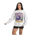 thumbnail image 3 of Women's Gameday Couture Gray Minnesota Vikings Heritage Premium Fleece Pullover Sweatshirt, 3 of 5