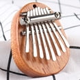thumbnail image 2 of 1Pcs Wood Mini Thumb Piano Musical Toys 8 Tones Portable Beginner Finger Piano, 2 of 6