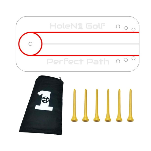 Entrenadores de Swing para golf poner Dispositivo de práctica con alineación de línea de entrenamiento para accesorios para golf de interior