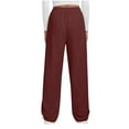thumbnail image 5 of Dianli Sweatpants Women Womens Jogger Pants Soft Sweatpants Petite Loungewear Trousers Regular with Pockets Girls Sweatpants Christmas Clearance E Wine, 5 of 7