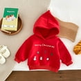 thumbnail image 2 of Generic Clothes For Children Boys Girls Baby Fall Winter New Christmas Hooded Padded Sweater for Cute Casual Soft Comfortable Breathable ﻿(18-24 Months,Red), 2 of 9