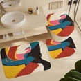 thumbnail image 6 of Abstract Oil Painting Shower Curtain Sets with Rugs 4 Piece Rustic, 6 of 8