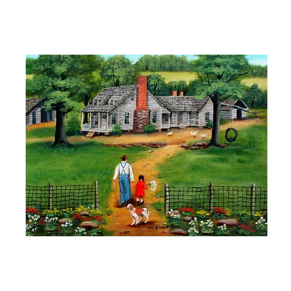 Trademark Fine Art 'Going To Grandpas' Canvas Art by Arie Reinhardt Taylor