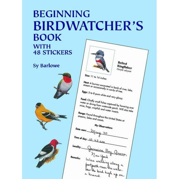 Dover Kids Activity Books Beginning Birdwatcher's Book: With 48 Stickers, (Paperback)