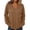 Brown, variant on Tqcoqu Women's Ribbed V‑Neck Sweatshirt, Loose Long Sleeve Knit‑Like Pullover Casual Loungewear Top