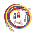 thumbnail image 4 of Refrigerant Manifold Gauge SET Air Condition Refrigeration Set Air Conditioning Tools Hose And Hook For R12 R22 R404A R134A ,Easy to Install, 4 of 6