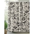 thumbnail image 2 of Fsddascl Botanical Shower Curtain Set - Standard 72" x 72" Washable Bathtub Curtain with 12 Hooks, Vintage Mushroom Plant Herb Ferns Flower Waterproof Fabric Stall Shower Curtains for Bathroom, 2 of 6