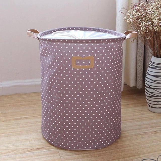 Cesta de lavandería plegable de gran capacidad, bolsa de almacenamiento de juguetes con lunares LingWen 8390605799587