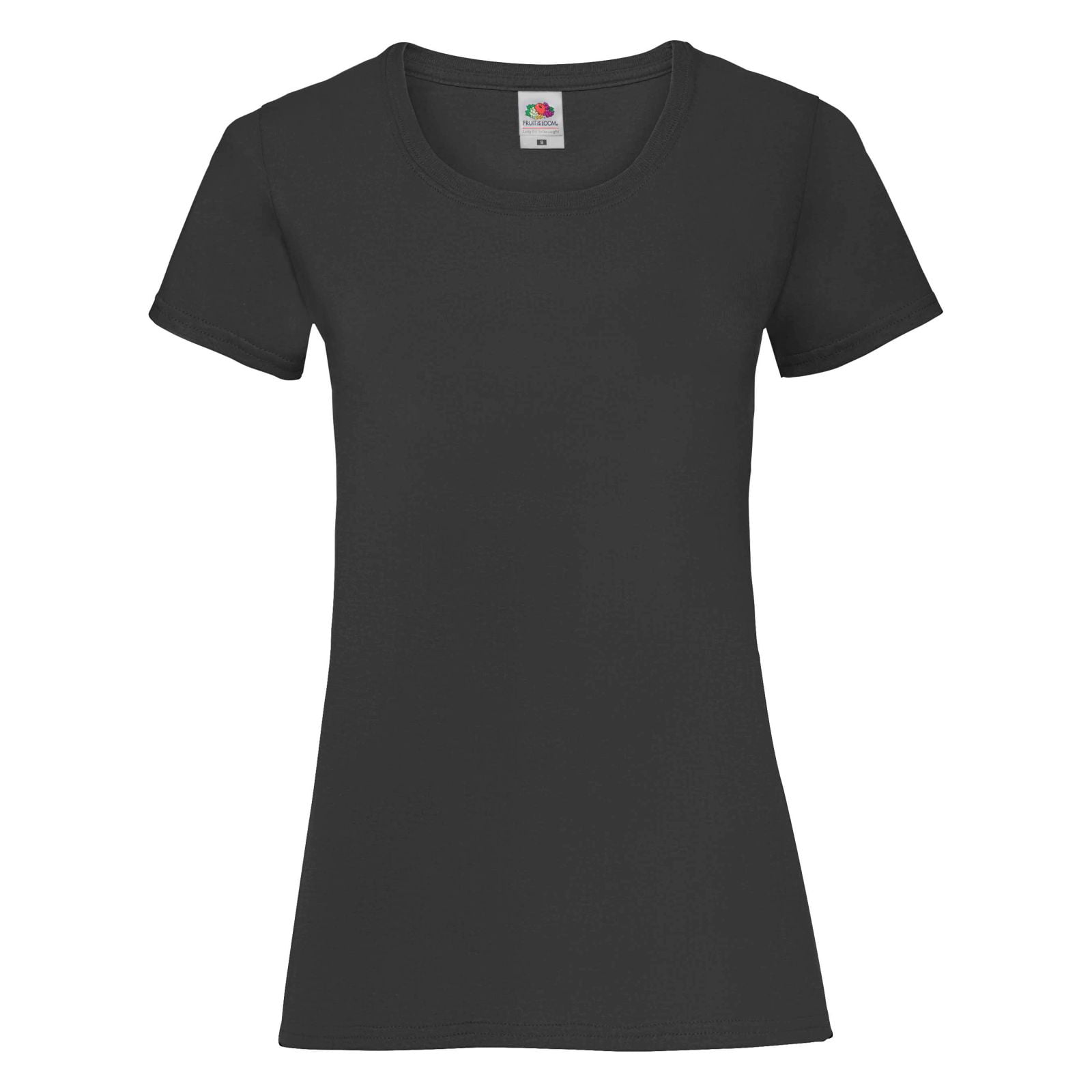 Fruit of the Loom Women's Short Sleeve Valueweight V-Neck T-Shirt Ladies Fit Top 