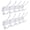white, variant on Hancelant Heavy Duty Anti Tear 5-Hook Coat Hook, White