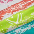 thumbnail image 5 of Manfei Rainbow Printing Blackout Curtains, Kawaii Stripe Love Heart Window Curtains Pack of 2 (38x45 Each), Pink Green Blue, 5 of 6