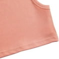 thumbnail image 4 of SILVERCELL Toddler Girls' 1 Pack Ribbed Knit Cami Crop Tops, 2-9T Little Girls Sleeveless Round Neck Casual Baisc Crop Tank Tops, 4 of 7
