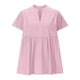 thumbnail image 1 of Vestidos Casuales Para Mujer, Blusas De Mujer De Moda Blusa tipo jersey con cuello en V y mangas cortas de color liso para mujer, 1 of 6