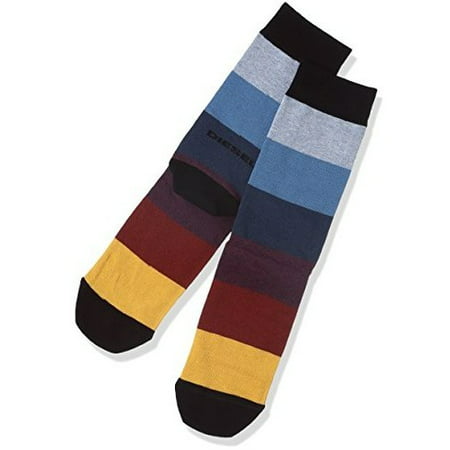 Diesel Men's All Over Stripes Pattern Socks