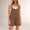 Brown, variant on GILIGEGE Womens Rompers Jumpsuits Summer Vacation Beach Outfits 2025 Shorts Overalls Jumpers Loose Casual Soft Fashion Clothes Solid Color Shorts Summer Sleeveless Shortall Vacation Jumpsuits
