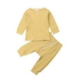 thumbnail image 1 of PENGXIANG Baby Boy or Girl Gender Neutral Striped Top & Pants  2pc Outfit Set, 1 of 4