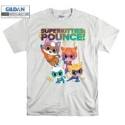 Junior SuperKitties Pounce! T-shirt Hoodie Kids Child Tote Bag Tshirt S-M-L-XL-XXL-3XL-4XL-5XL Gildan Oversized Men Women Unisex A395