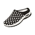 thumbnail image 2 of EKVAHL Women's Orthopedic Backless Walking Mules, Grid Knit Mesh Slip On Clogs, Wide Width Lightweight Daily Outdoor Walking Sneakers Black, 2 of 5