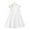 White, variant on QUDDERR Girls Cotton Linen Dresses Ruffle Sleeve Dress Halter Sleeveless Kids Casual Solid Color Dresses for Toddler Baby Kids 2-6Years