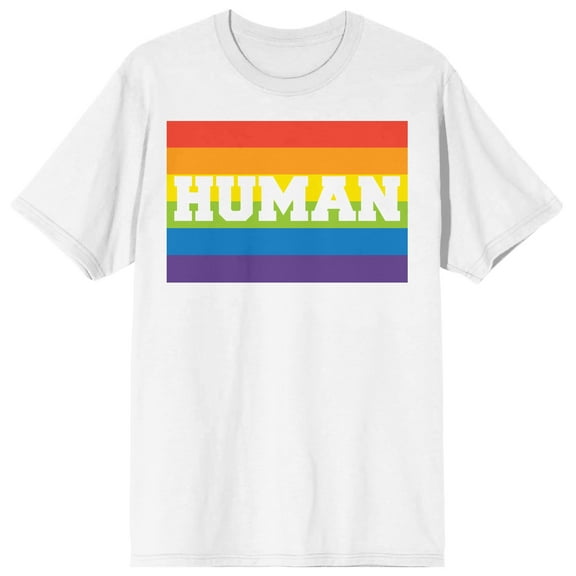 Pride Human Men's White T-Shirt-3XL