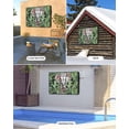 thumbnail image 2 of Outdoor TV Cover 30 to 32 Inch Weatherproof, Tropical Botanical Waterproof TV Screen Protector for Outside Decor with Zipper and Pocket 30"L x 19"H&nbsp; , Elephants Palm Leaves Floral Green Gray, 2 of 7