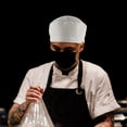 thumbnail image 2 of Chef Hat Kitchen Working Hat Sushi Restaurant Chef Hat Breathable Cooking Hat Universal Chef Hat, 2 of 9