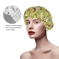 thumbnail image 2 of Sigee Running Beagle for Women's Shower Cap Reusable Waterproof Hair Cap Large Shower Cap for Women Men, 2 of 7