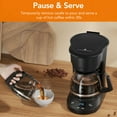 thumbnail image 2 of KNDKO 5-Cup Coffee Maker, 700W Quick-Heating Coffee Machine with 2-Hours Keep Warm & Timing Function, Glass Carafe(0.75L), 2 of 10