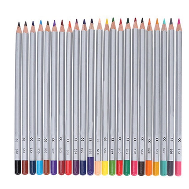 Juego de lápices de colores de madera para artistas, estudiantes, dibujo, pintura, bolígrafo, suministros de arte (24 colores)