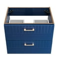 thumbnail image 5 of Wall Mount Sink Vanity Cabinet, Blue, Wood, Hotel Bedroom Bathroom, Modern Contemporary HB33624, 5 of 9