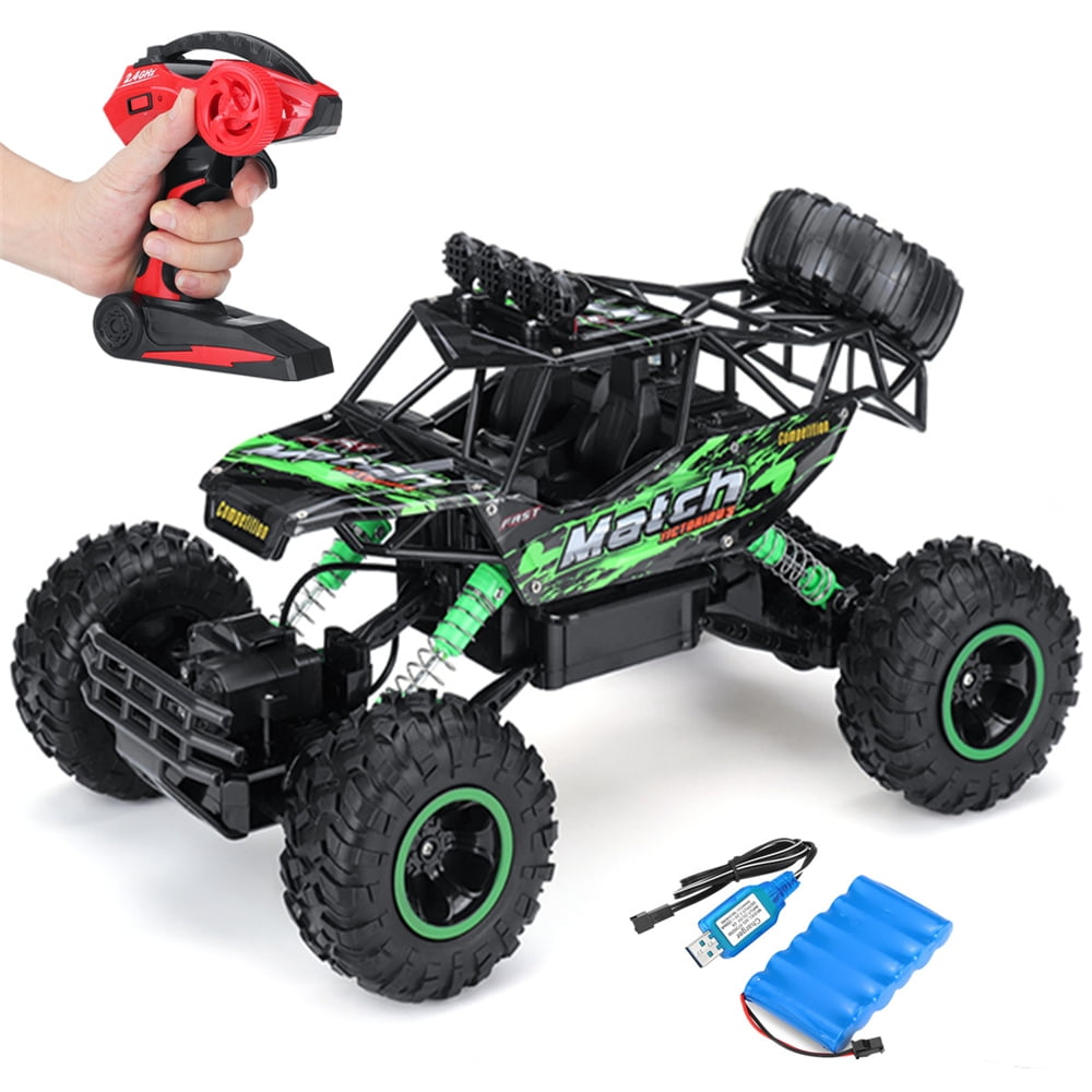 Remote Control Truck Rechargeable Large Remote Control Trucks For Boys 1:12 4WD Alloy Speed RC