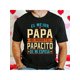 thumbnail image 1 of Camiseta con diseño en español "El Mejor Papá del Mundo" - Mezcla de algodón, Cuello redondo, Lavable a máquina, Color negro, Regalo ideal para el Día del Padre, Perfecta para deportes y actividades a, 1 of 6